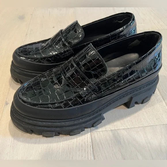 Ganni lug sole embossed loafers - Picture 5 of 8